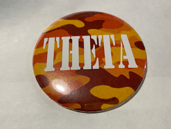 Kappa Alpha Theta Orange Camo Printed Button