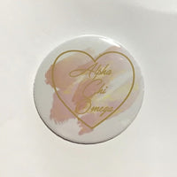Alpha Chi Omega Printed Button Watercolor Collection