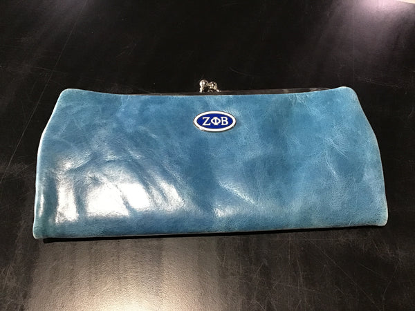 Zeta Phi Beta Leather Clutch - Discontinued