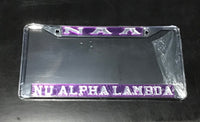 Nu Alpha Lambda Raised Greek Letters License Plate