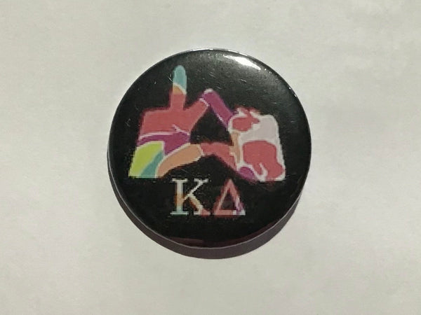 Kappa Delta Handsign 2.25" Printed Button