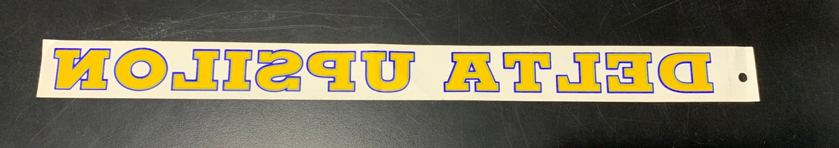 Delta Upsilon Horizontal Decal – Greek Divine and More