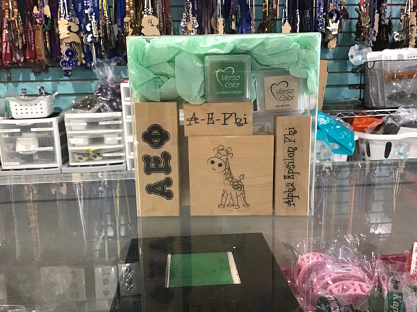 Alpha Epsilon Phi Rubber Stamp Kit