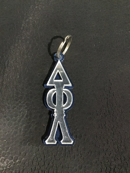 Delta Phi Lambda Greek Letter Acrylic Keychain