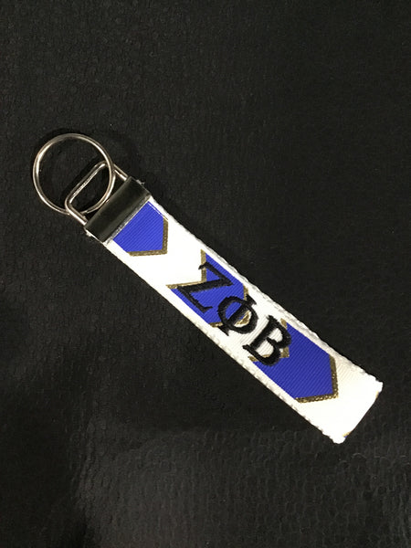 Zeta Phi Beta FOB Keychain