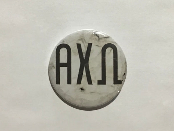 Alpha Chi Omega Marble 2.25" Printed Button