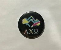 Alpha Chi Omega Handsign 2.25" Printed Button