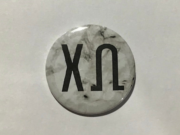 Chi Omega Marble 2.25" Printed Button