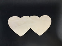 Double Heart Wood Board