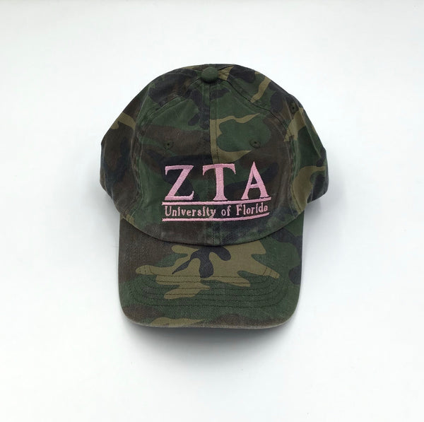 Zeta Tau Alpha Camo Hat