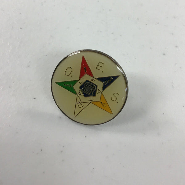 Order of the Eastern Star Round Pin