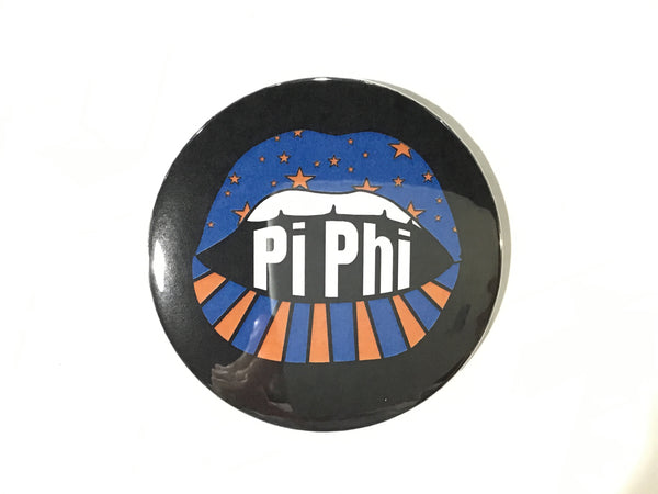 Pi Beta Phi Lip Printed Button