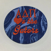 Alpha Delta Pi "Heart the Gators" Embroidered Button