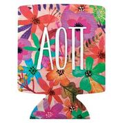 Alpha Omicron Pi Floral Coozie
