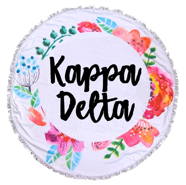 Kappa Delta Fringe Towel Blanket