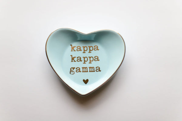 Kappa Kappa Gamma Heart Ring Dish