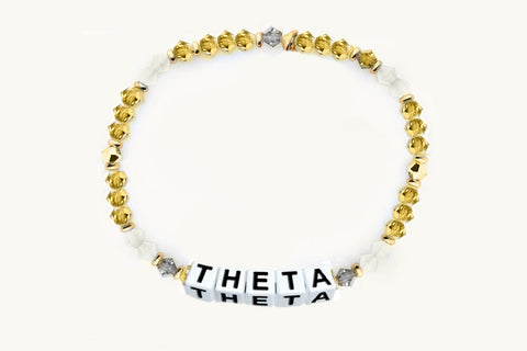 Kappa Alpha Theta Beaded Sorority Name Bracelet