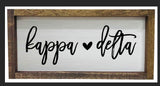 Kappa Delta Wooden Sign