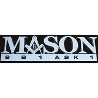 Mason Greek Car Emblem