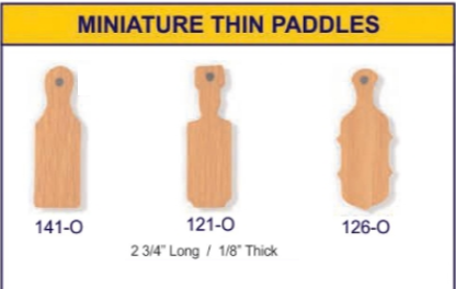 Mini Thin Paddles 3" Tall