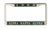 Alpha Kappa Alpha Metal License Frame