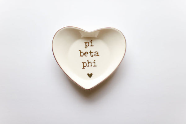 Pi Beta Phi Heart Ring Dish