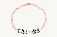 Pi Beta Phi Beaded Sorority Name Bracelet