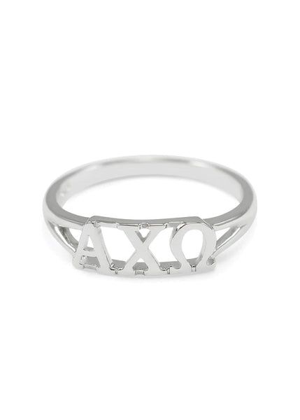 Alpha Chi Omega Sterling Silver Ring