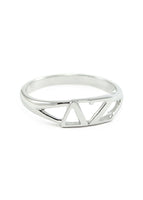 Delta Zeta Sterling Silver Ring