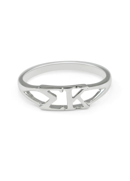 Sigma Kappa Sterling Silver Ring