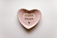 Sigma Kappa Heart Ring Dish