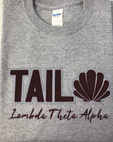 Lambda Theta Alpha Sport Gray Word Tee