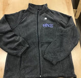 Theta Nu Xi Ladies Zip Up Fleece Jacket with Greek Letters