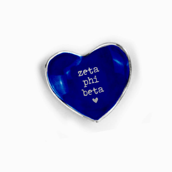 Zeta Phi Beta Heart Ring Dish