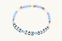 Zeta Tau Alpha Beaded Sorority Name Bracelet